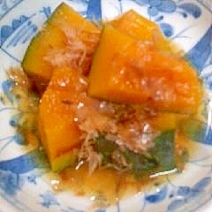 かつおぶしでかぼちゃ煮